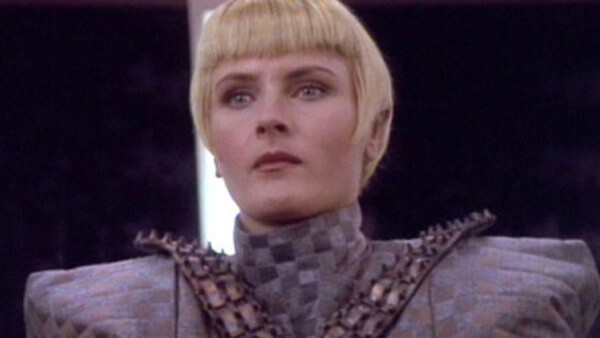 Denise Crosby returned as Tasha Yar's half-Romulan daughter Sela 