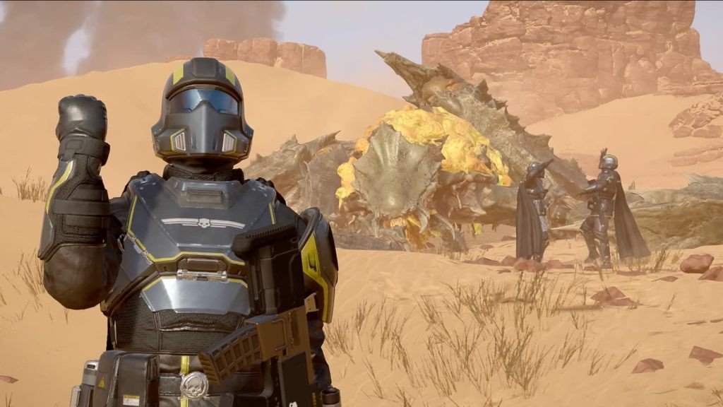 Johan Pilestedt says that the Helldivers 2 review bomb cape is coming.