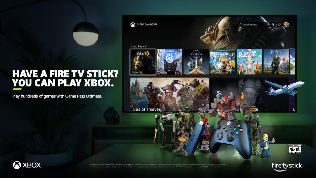 Fire TV will now be compatible with Game Pass. Image via Xbox.