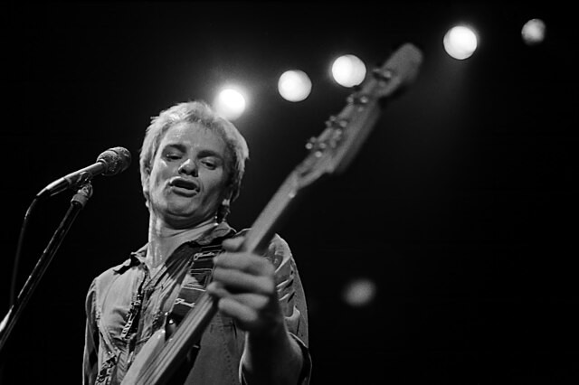 Sting at the Police concert at the Agora Ballroom, Atlanta, Georgia in 1979. Duplicated black and white negative.

Acroterion