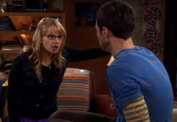 Sheldon and Bernadette in The Big Bang Theory | Chuck Lorre Productions, Warner Bros. Television