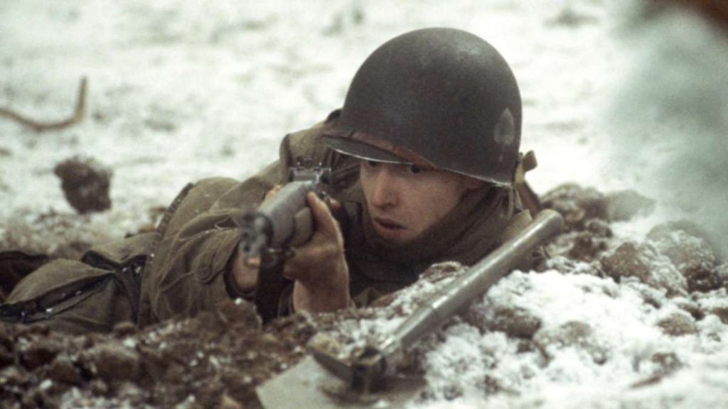 A still from Band of Brothers. 