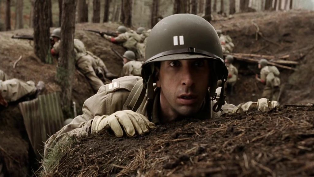 David Schwimmer as Capt. Herbert Sobel in Band of Brothers [Credit: HBO]