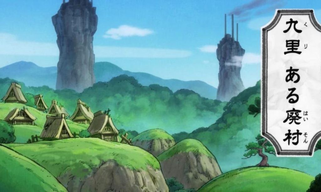 An abandoned village in Kuri One Piece by Eiichiro oda Toei