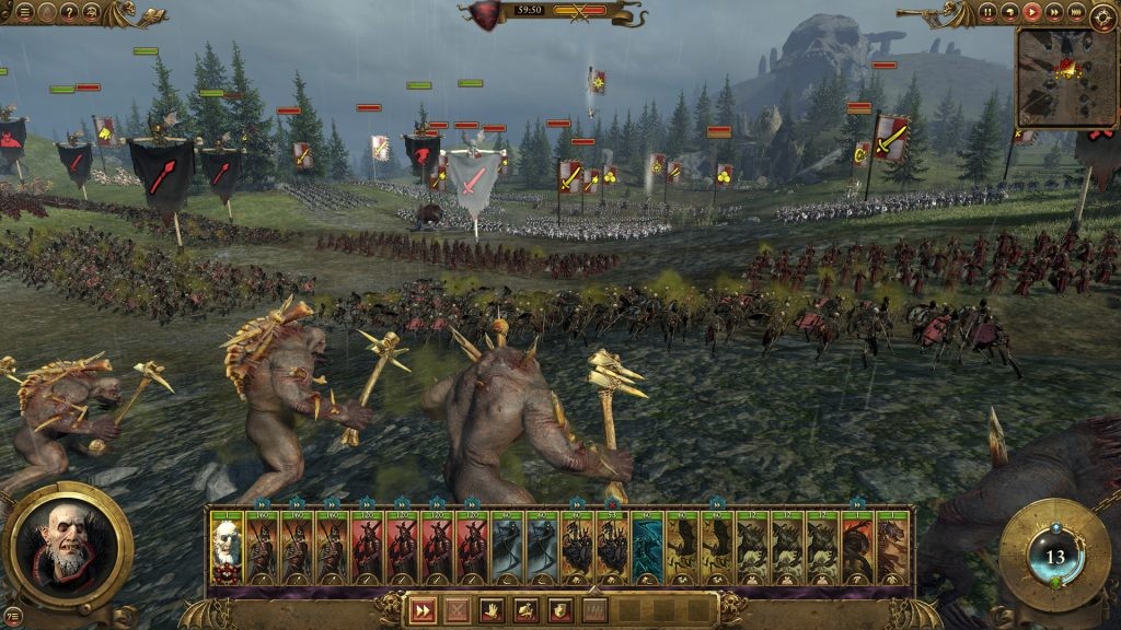 A match of Total War playing out.