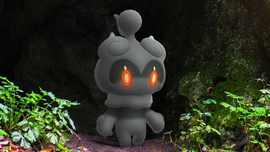 Pokemon exiting a dark cave.