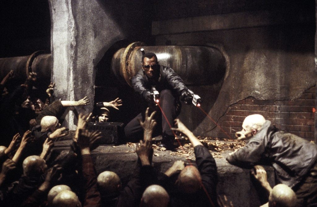 Wesley Snipes as Blade [Credit: New Line Cinema/Warner Bros.]