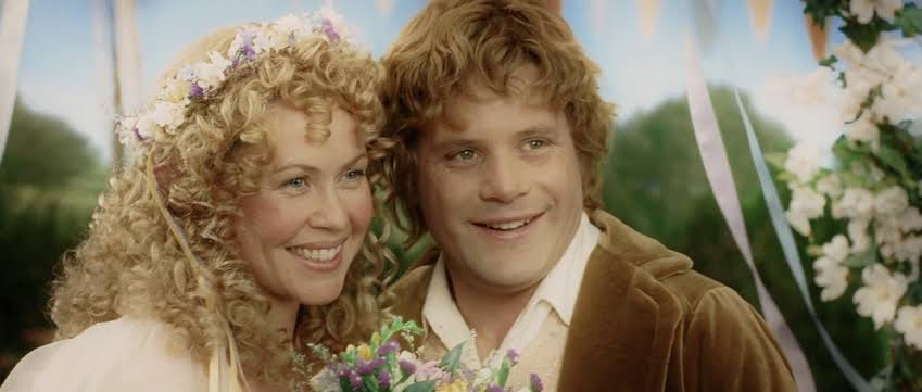 Sarah McLeod as Rosie and Sean Astin as Sam in The Lord of the Rings: The Return of the King | New Line Cinema 
