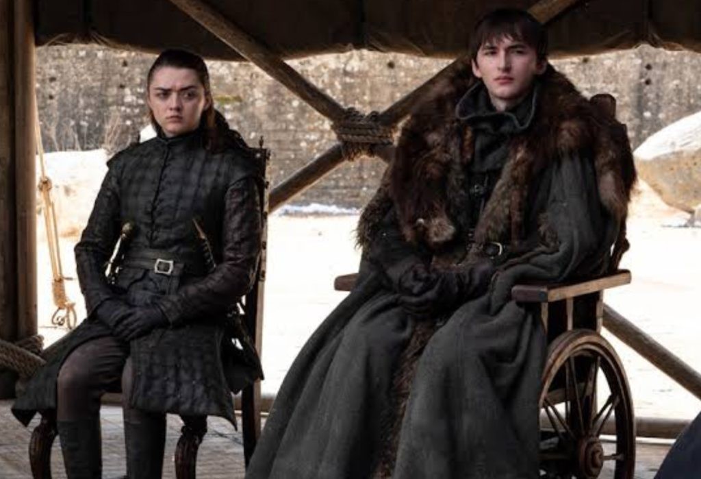 Arya and Bran Stark in Game of Thrones 