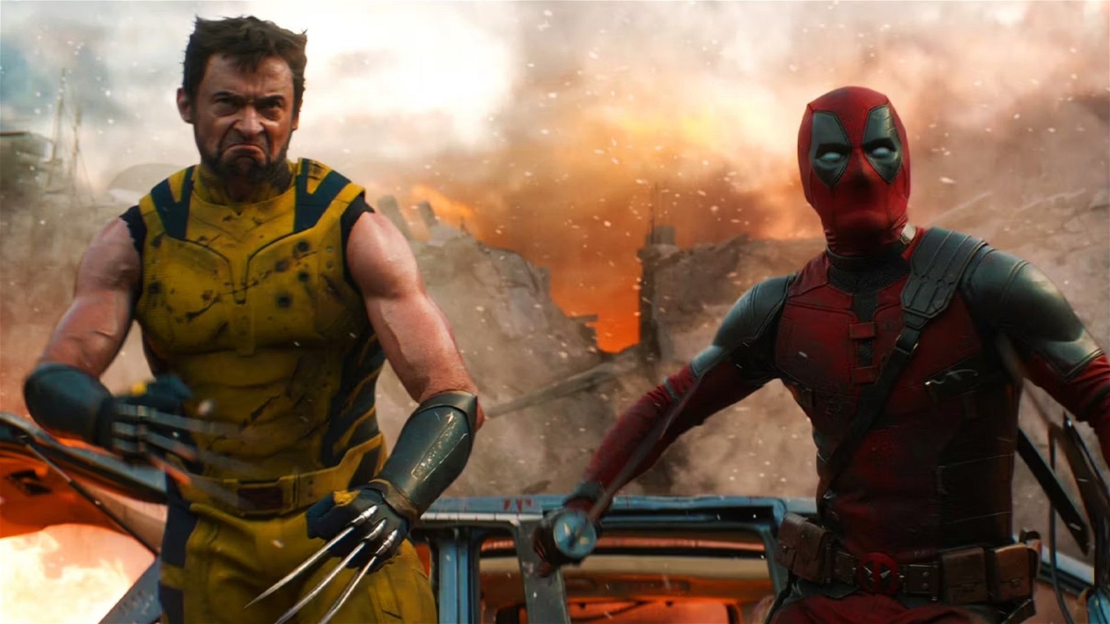 Hugh Jackman as Wolverine and Ryan Reynolds as Deadpool in Deadpool 3