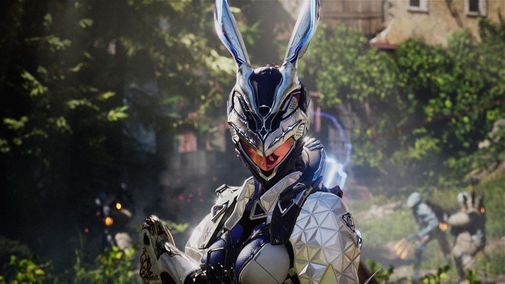Bunny, a descendant in The First Descendant. Screenshot from the game's Bunny Trailer.