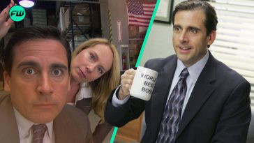 Steve Carell Michael Scott and Amy Ryan Holly Flax The Office