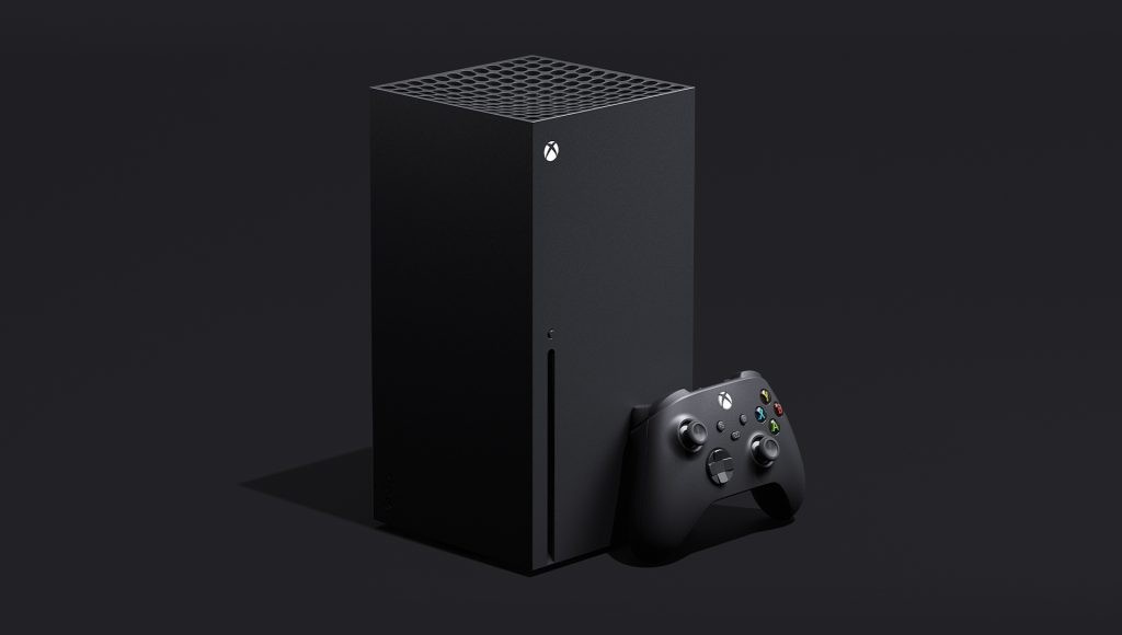 Xbox Series X console advertisement.