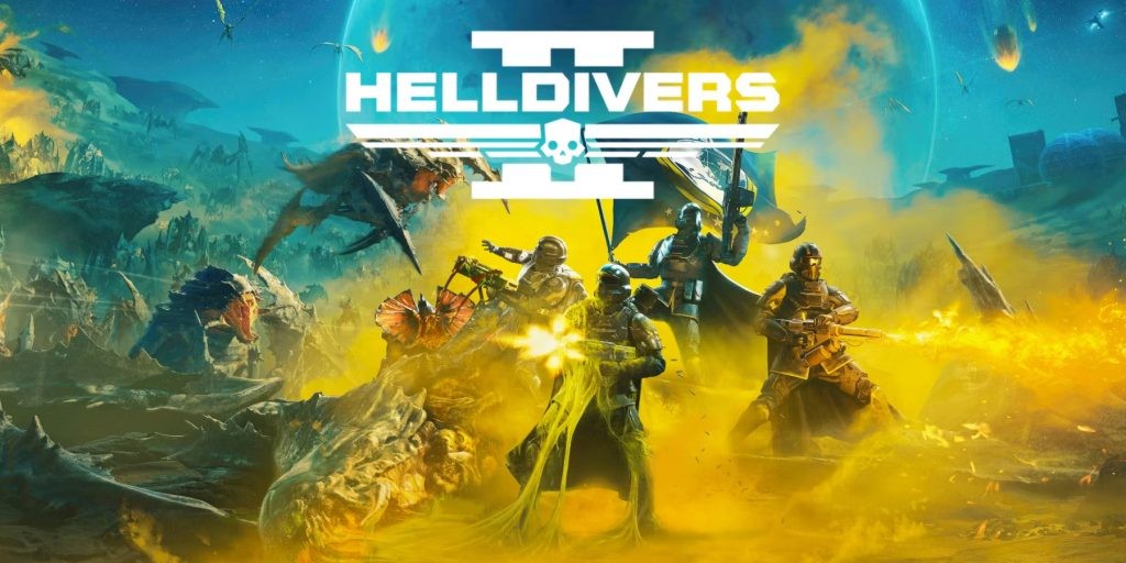 The image shows the title page of Helldivers 2