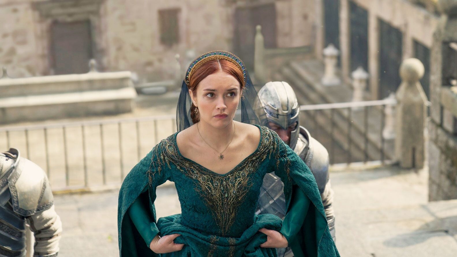 Olivia Cooke dans le rôle d'Alicent dans la saison 2 de House of the Dragon | HBO