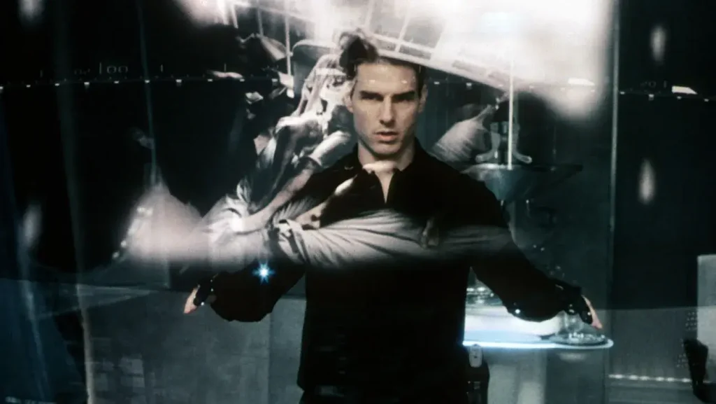 Tom Cruise in a still from the film. | Minority Report. | Credit: DreamWorks Pictures.