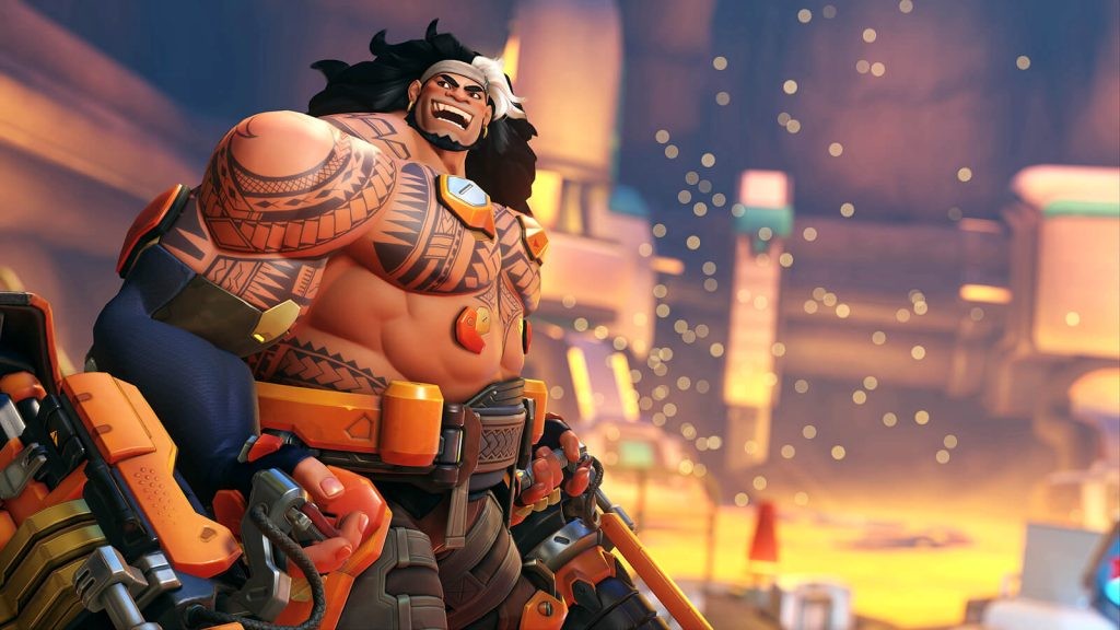 Image featuring Mauga, a tank hero in Overwatch 2.