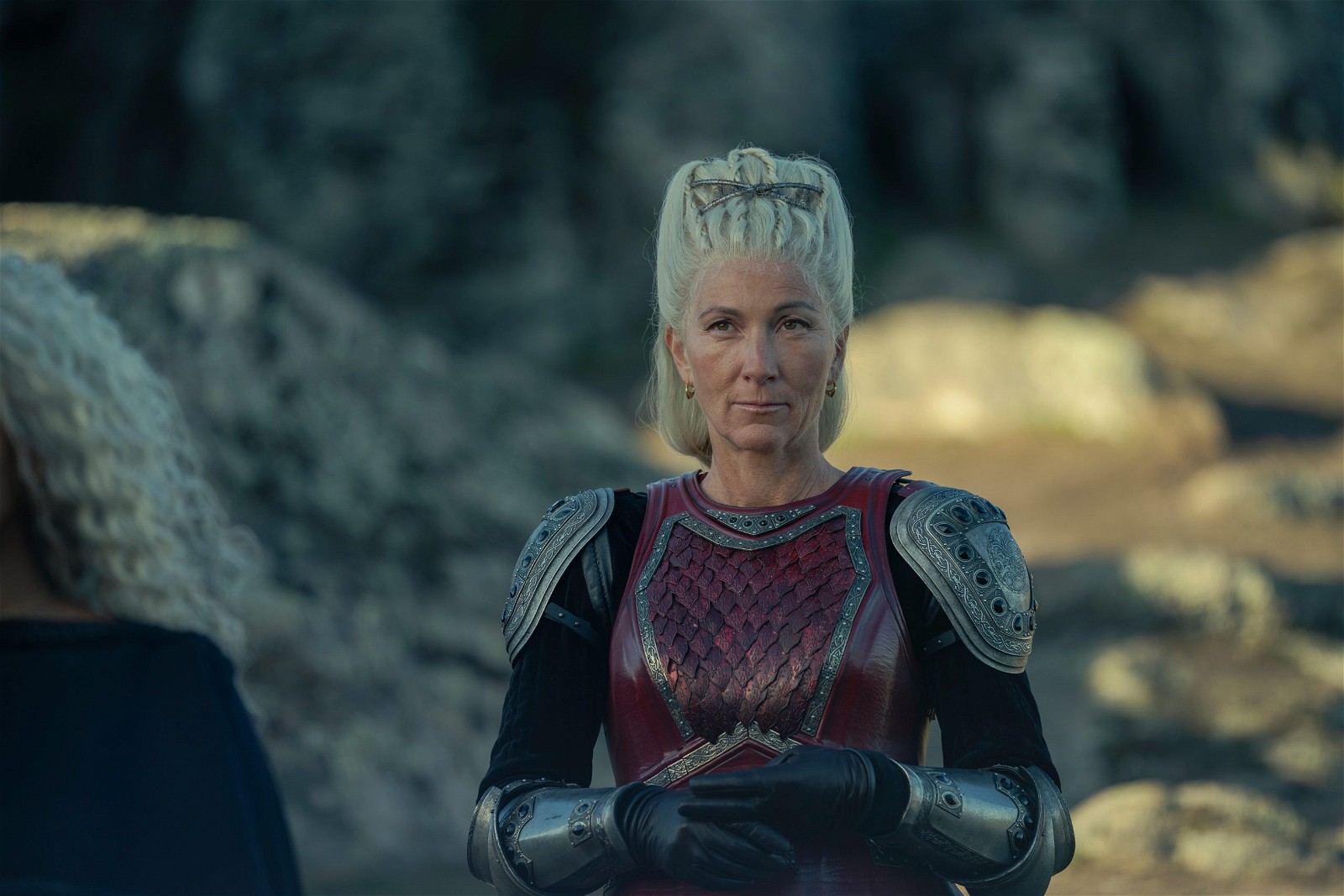 Eva Best as Rhaenys Targaryen in House of the Dragon | HBO