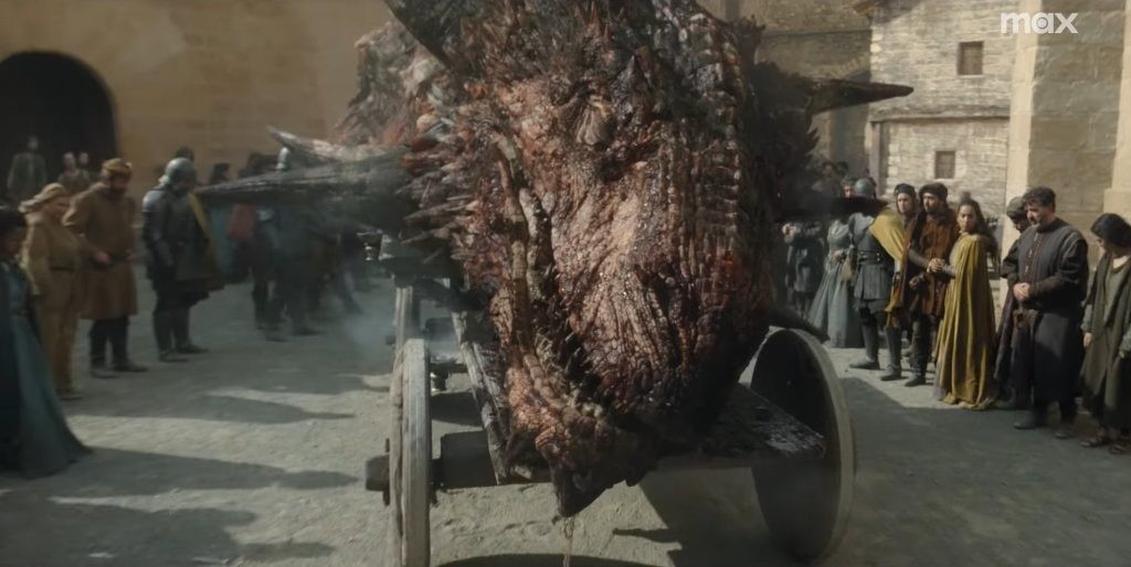 Meleys' head paraded through King's Landing in House of the Dragon | HBO