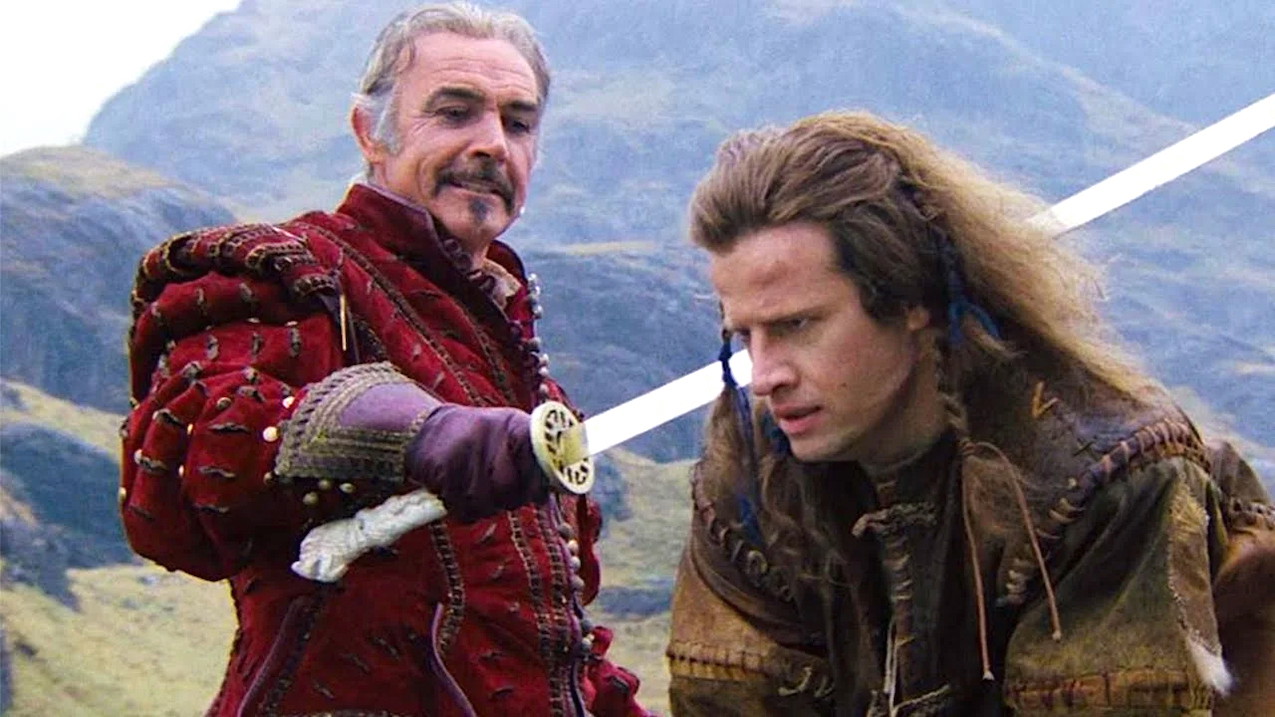 ChristopherLambert and Sean Connery in Highlander | 20th Century Fox