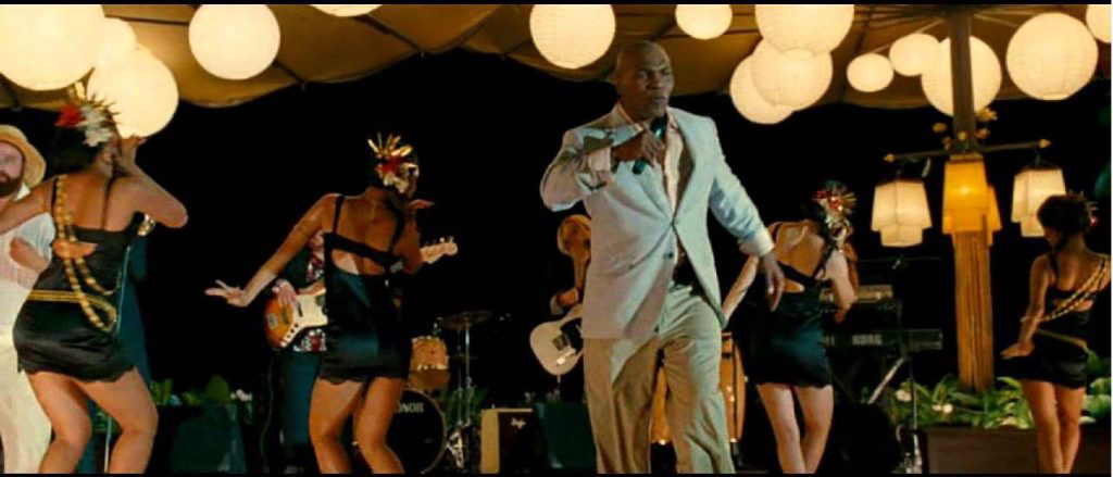 Mike Tyson singing in a scene from The Hangover Part II