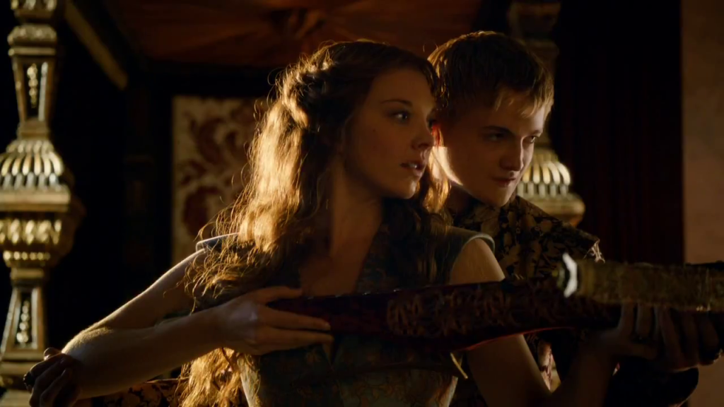Joffrey Baratheon with Margaery Tyrell in Game of Thrones