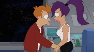 Fry and Leela in Futurama Season 12