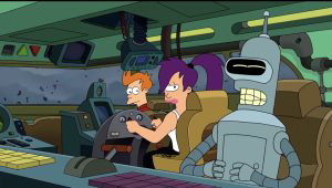 Fry, Leela, and Bender in Futurama Season 12