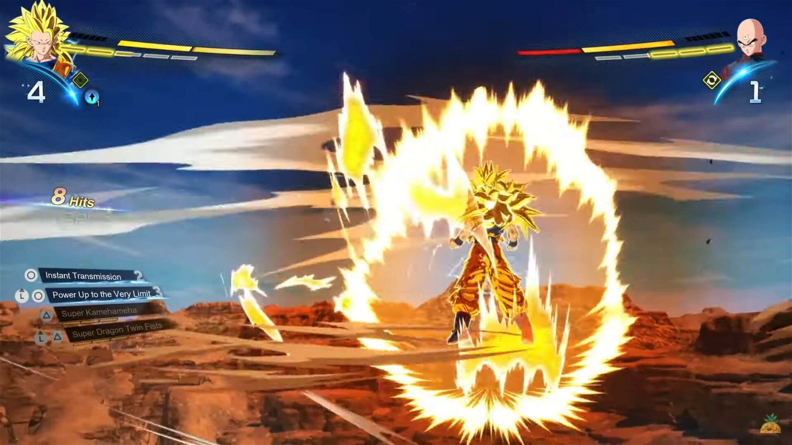 Goku Super Saiyan 3 charging his ki in the Rocky Area. Credits: Vocal Pineapple Academia on YouTube