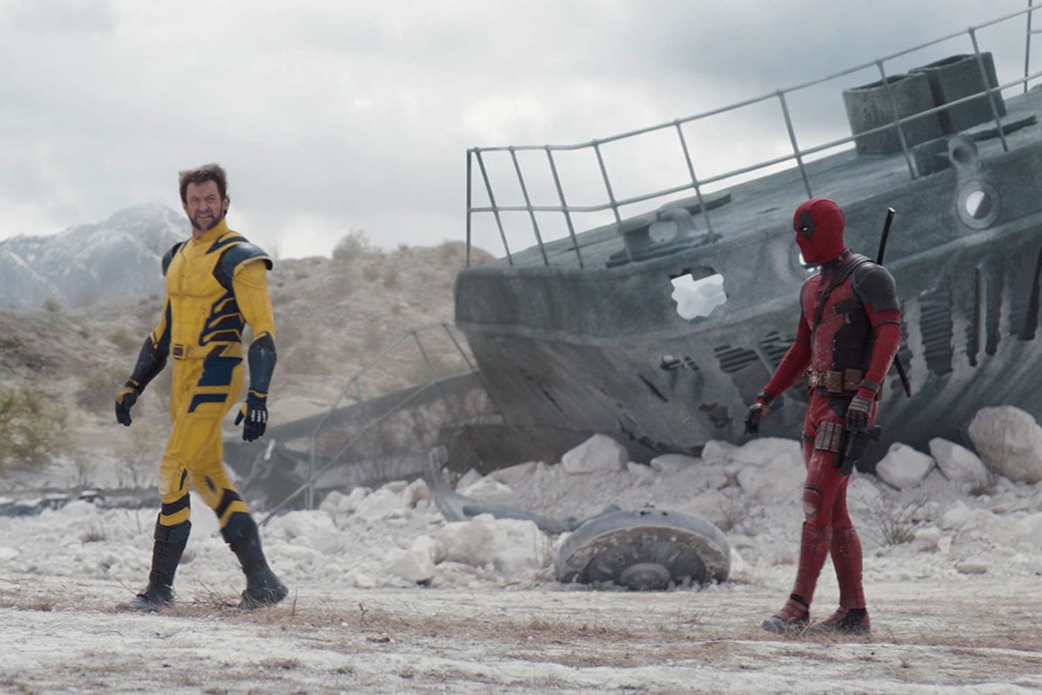 Hugh Jackman and Ryan Reynolds in Deadpool 3