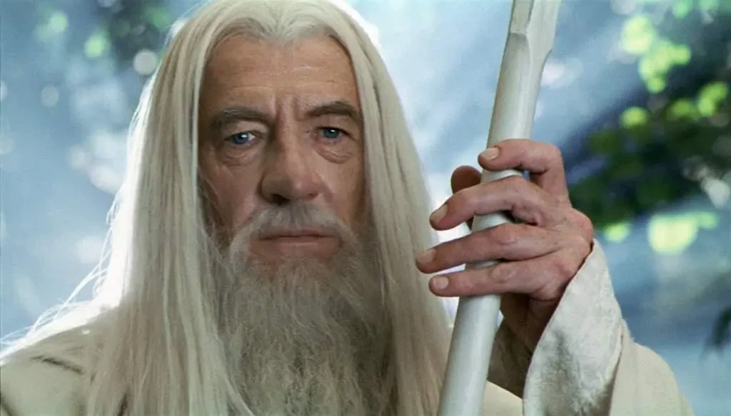 Ian McKellen as Gandalf in the movie series Lord of the Rings