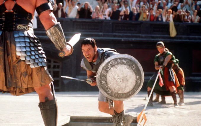 Russell Crowe as Maximus in Gladiator [Credit Universal Pictures/DreamWorks Pictures]