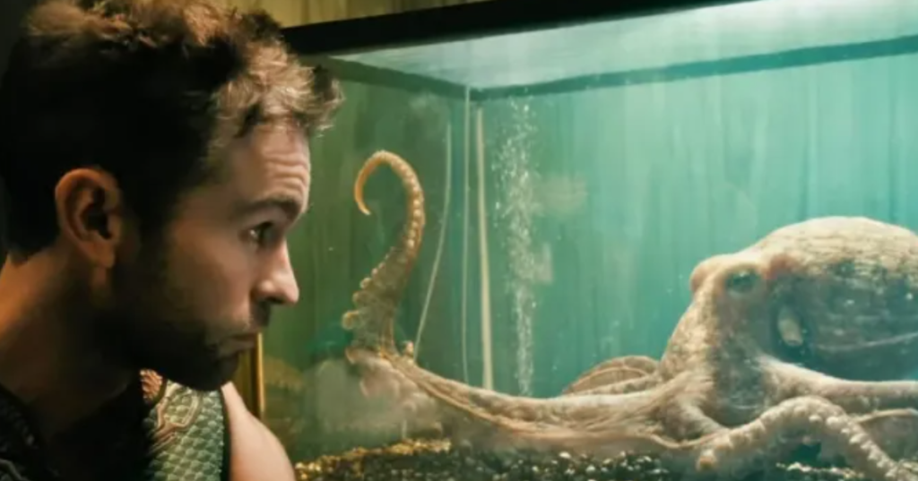 The Season 3 episode, ‘Herogasm’, features a notorious scene involving an octopus. 