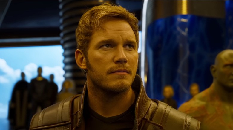 Chris Pratt as Star-Lord in the Guardians of the Galaxy universe
