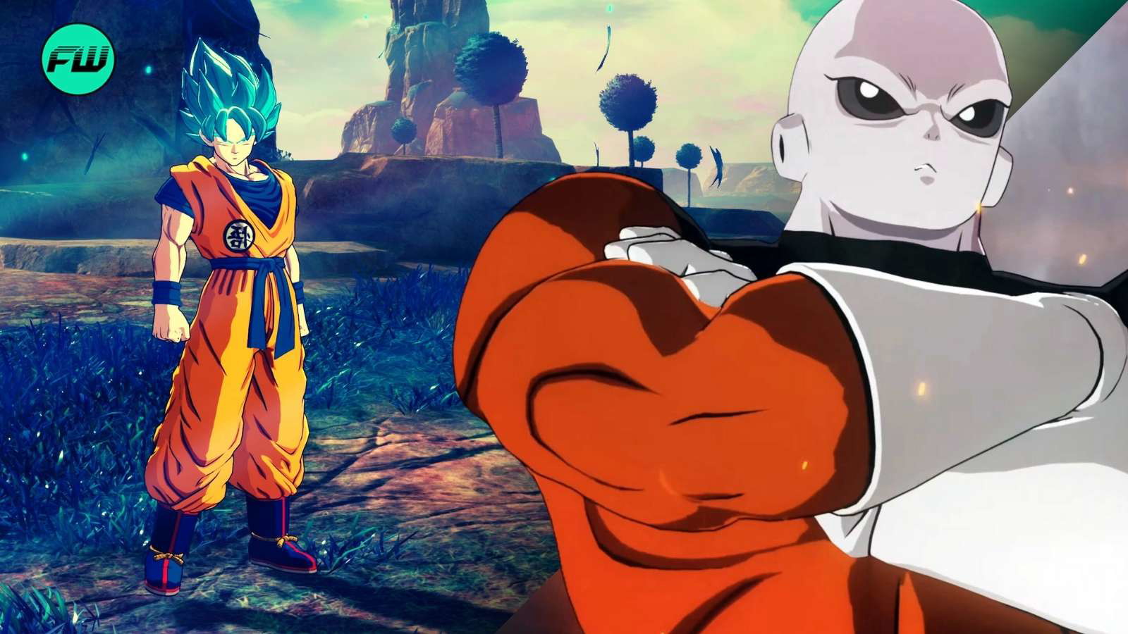 Jiren and Goku in Dragon Ball Sparkling Zero