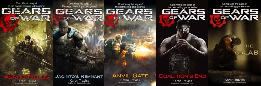 Gears of War books. Image credit: Orbit Boos