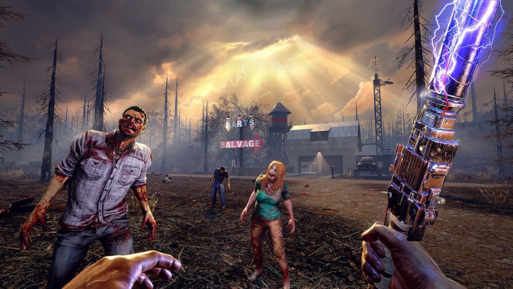 7 Days to Die zombies in-game screenshot.