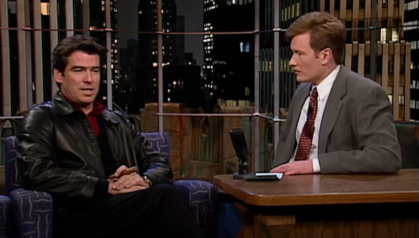 Pierce Brosnan and Conan O'Brien