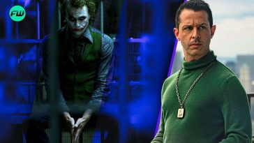 Jeremy Strong and Heath Ledger as Joker