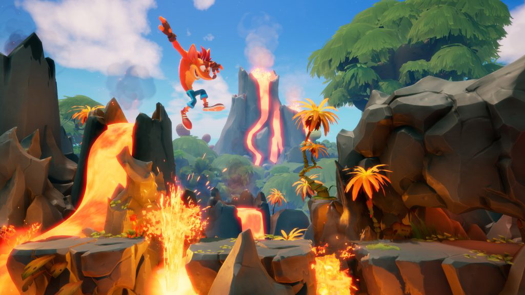 An in-game screenshot of Crash Bandicoot 4