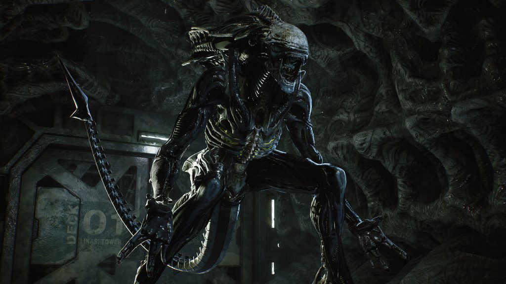 The images an xenomorph in Aliens: Fireteam Elite 