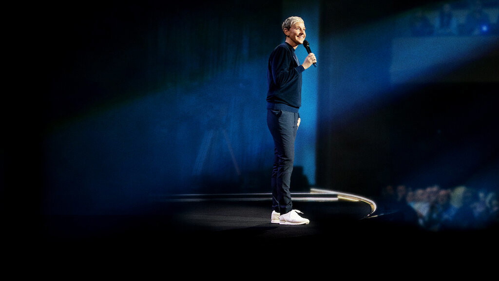 Ellen DeGeneres in her 2018 Netflix special Ellen DeGeneres: Relatable | Netflix