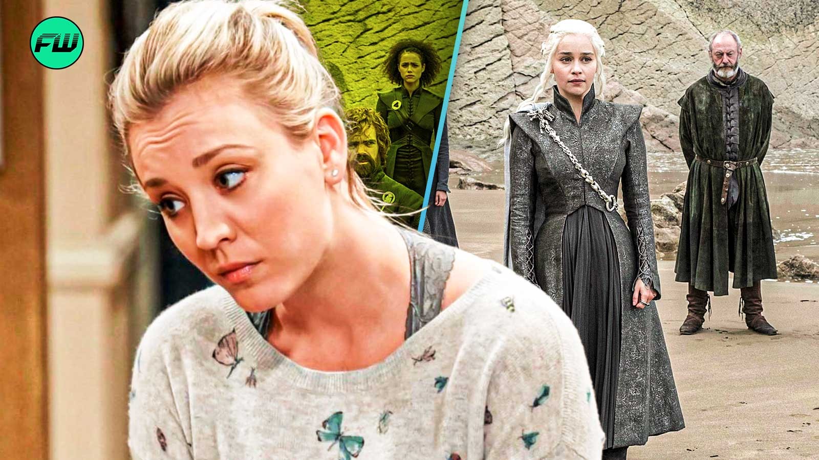 kaley cuoco in the big bang theory, game of thrones