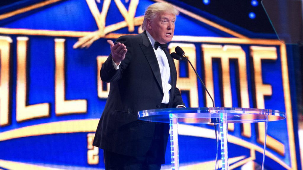 Donald Trump at the WWE Hall of Fame