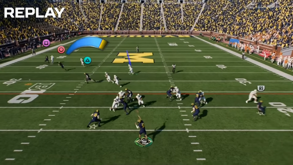 A still from EA Sports College Football 25