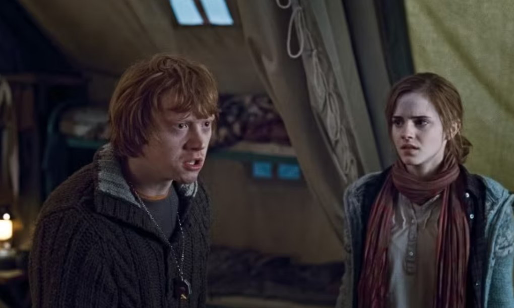 Emma Watson and Rupert Grint in the Harry Potter franchise 