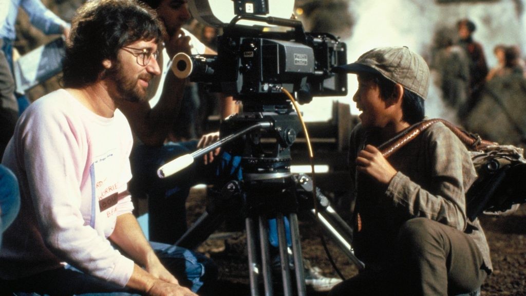 Steven Spielberg on the sets of Indiana Jones and the Temple of Doom [Credit: Paramount Pictures]