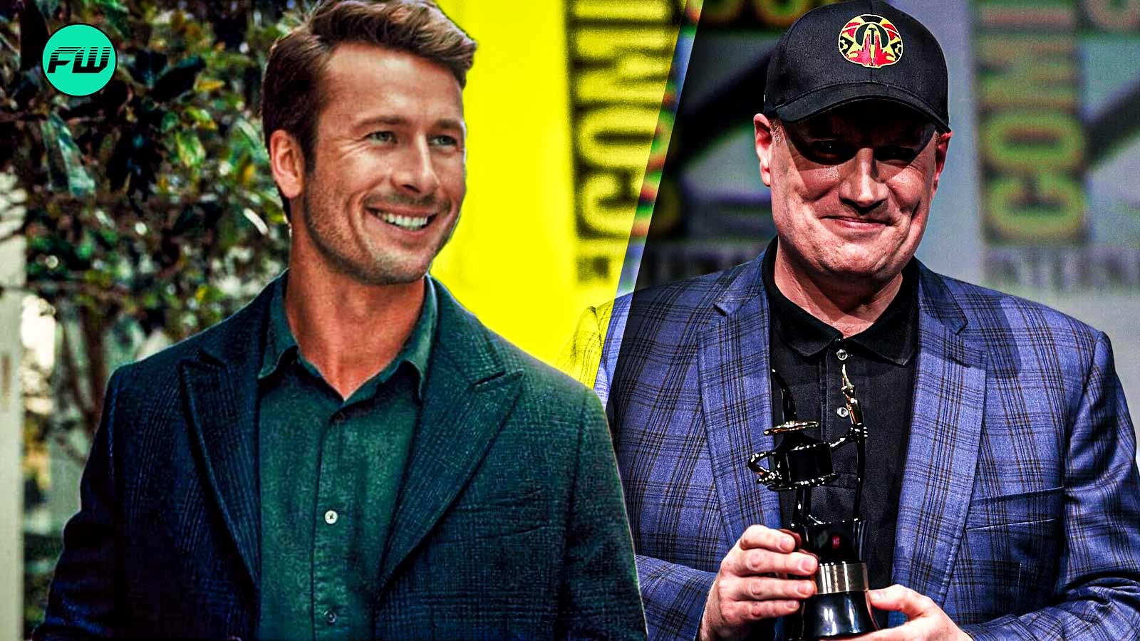 Glen Powell and Kevin Feige