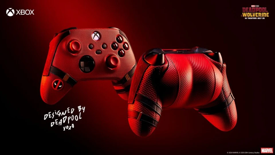 Deadpool controller for Xbox Series X.