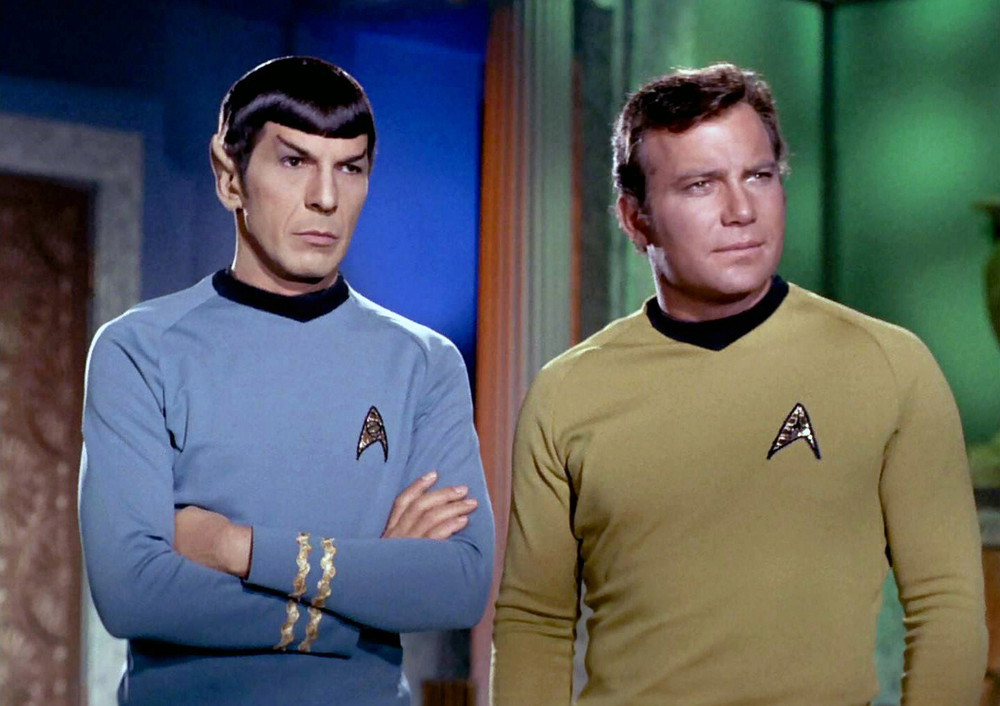 Spock and James Kirk in Star Trek